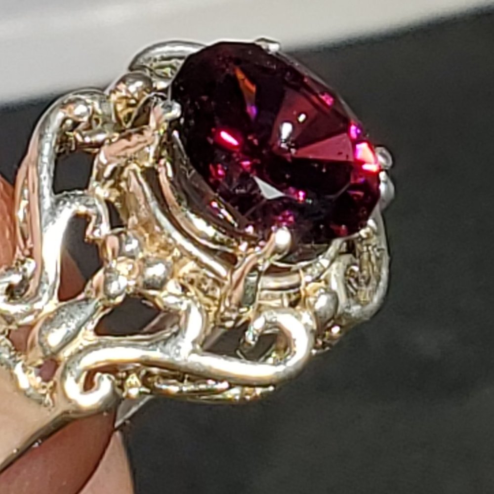 Rodolite Garnet Ring